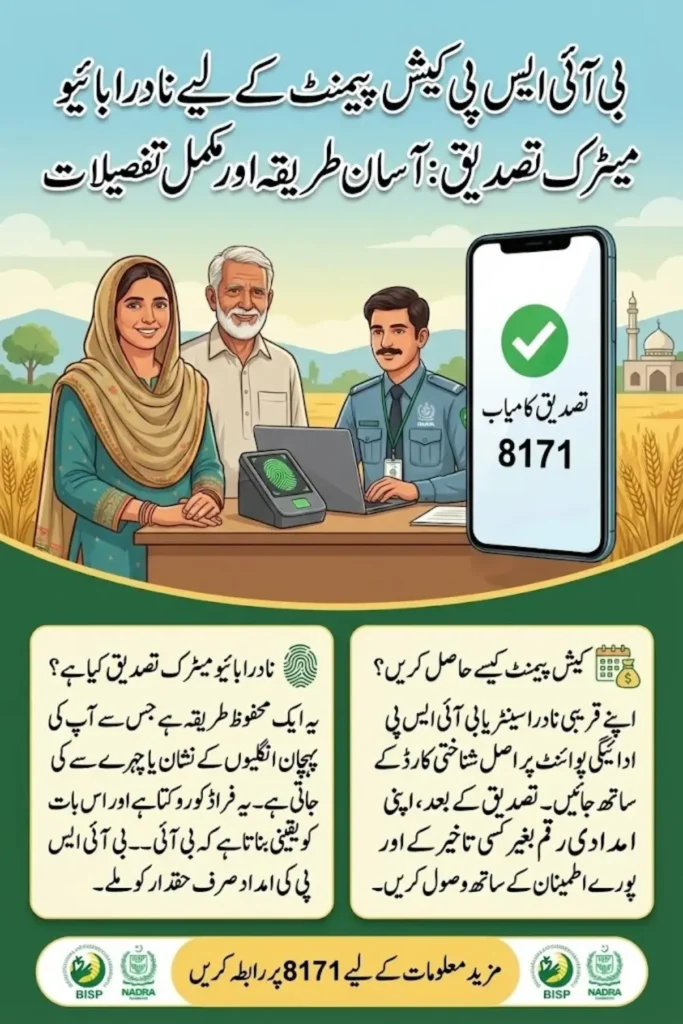 NADRA Biometric Verification for BISP Cash Payment, Comprehensive Workflow