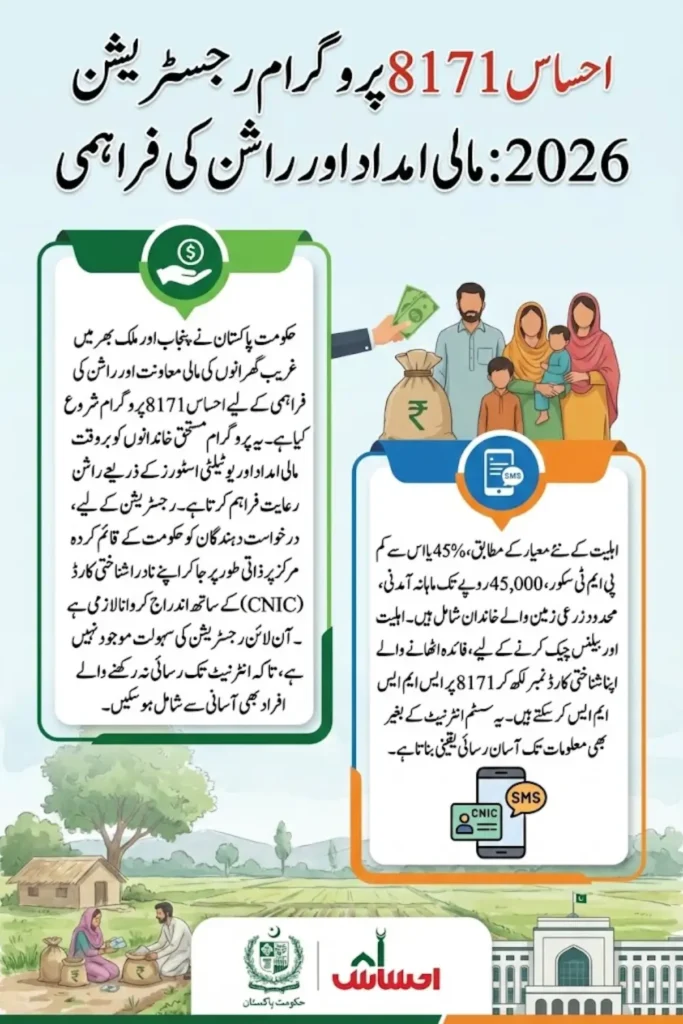 Ehsaas 8171 Programme Registration 2026, Eligibility, CNIC Check Via Ehsaaspunjab.gov.pk