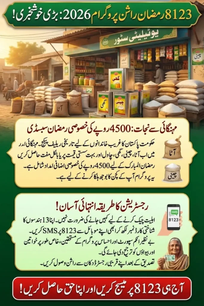 8123 Online Check Ramzan Rashan 2026 – Complete Guide via Ehsaas Punjab Gov PK