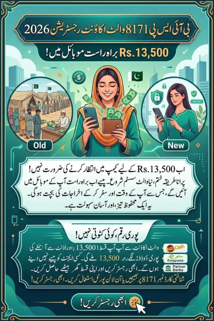 BISP 8171 Wallet Account Registration 2026 – Online Registration Process, Eligibility Criteria, Payment Status and Digital Benefits