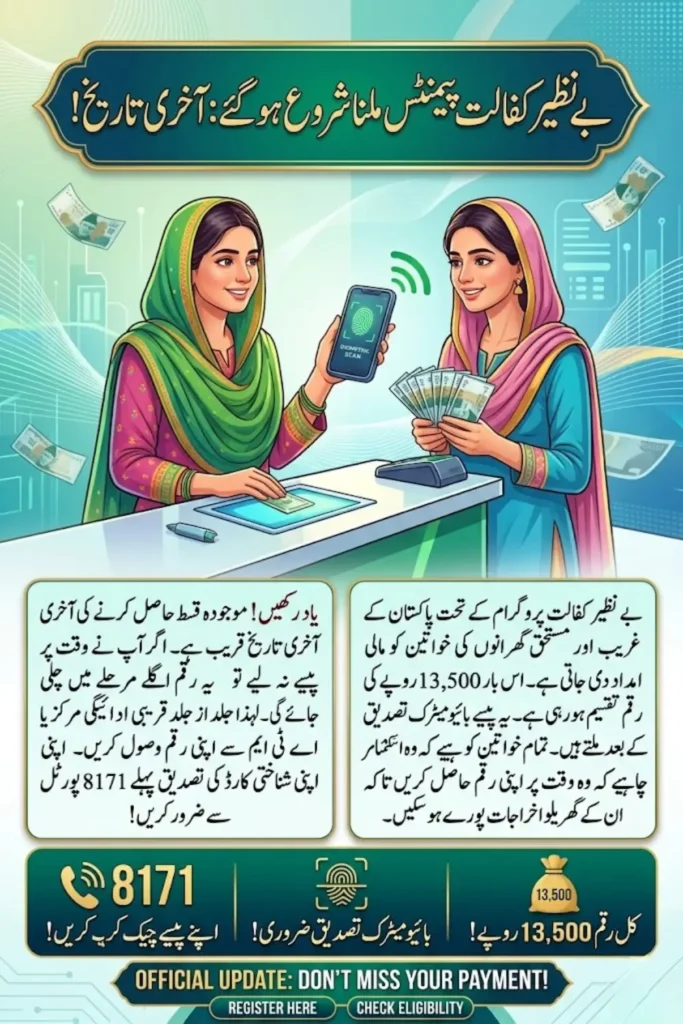 Benazir Kafalat Payments Receiving Last Date 2026 – Get Rs 13500 Before Deadline